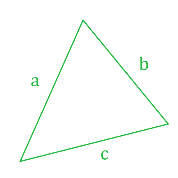 Нахождение периметра треугольника.